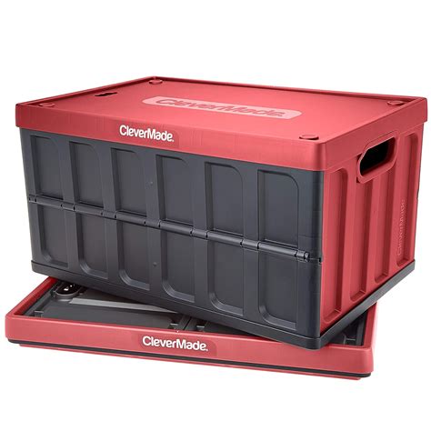 folding storage containers with lids